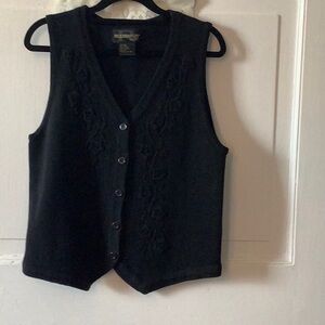 Black sweater vest